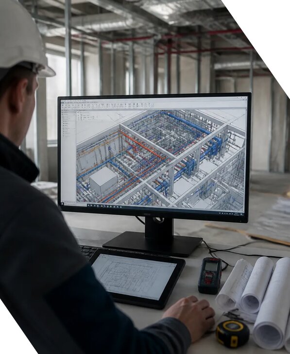 Создание BIM модели инженерных сетей для объектов в Ялте